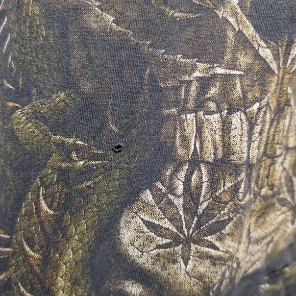 Rock Chang Skulls Reptiles and Pot Double Sided Vintage T-Shirt - Picture 5 of 7